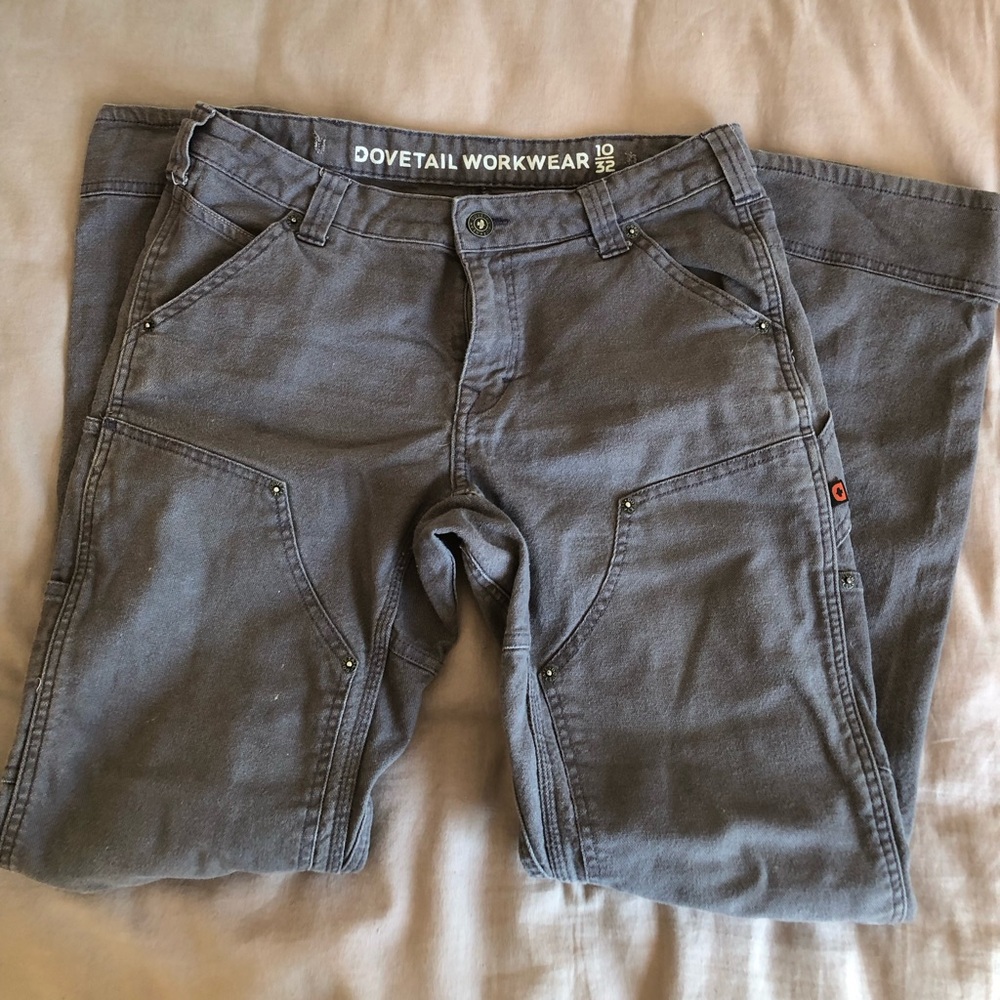 Dovetail Workwear Women's Gray Relaxed Pants